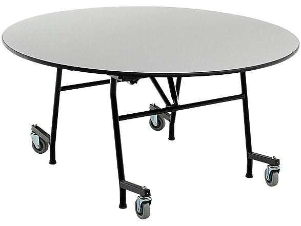 AmTab Mobile E-Z Tilt Table, 60"Dia., Gray Nebula (QUICK-MRZT60-GNBB)