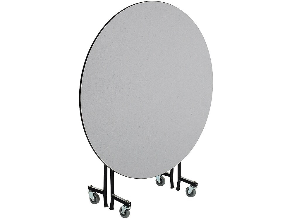 AmTab Mobile E-Z Tilt Table, 60"Dia., Gray Nebula (QUICK-MRZT60-GNBB)