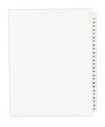 Avery Style Numeric 51-75 Paper Dividers, 25 Tabs, White (01332)