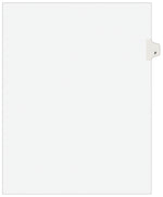 Avery Style Individual Legal Divider, Tab F, 8.5" x 11", White, 25/Set (01406)