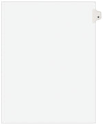 Avery Legal Pre-Printed Paper Divider, Side Tab B, White, Avery Style, Letter Size, 25/Pack (01402)