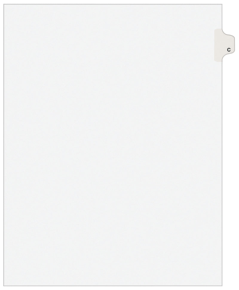 Avery Individual Legal Dividers, Letter Size, Tab C, White (01403)