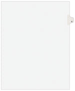 Avery Style Individual Legal Divider, Tab E, 8.5" x 11", White, 25/Set (01405)