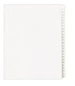 Avery Legal Pre-Printed Numeric Paper Divider, 1 -25 Tabs, White, 1 Set (AVE01701)
