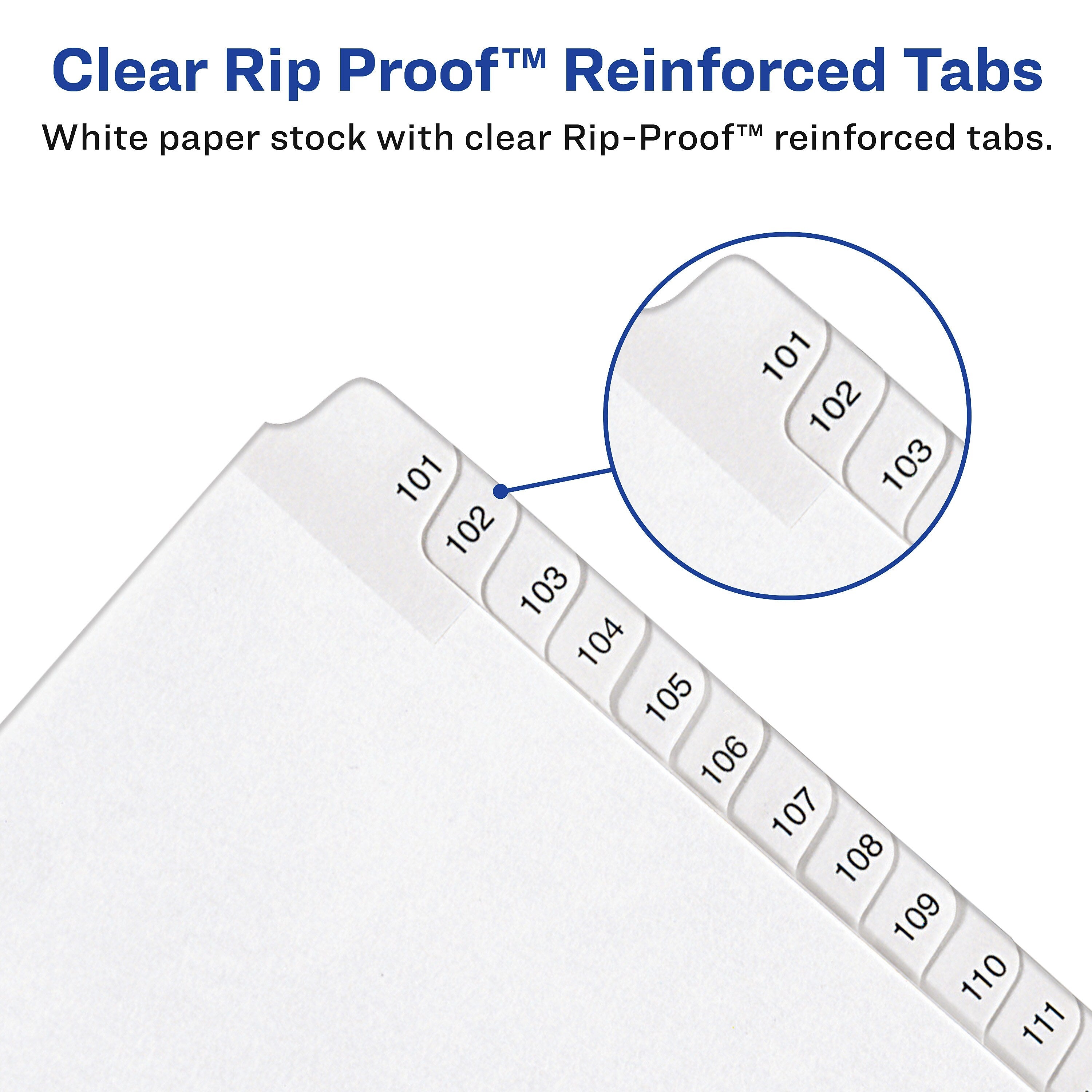 Avery Legal Pre-Printed Paper Divider Collated Set, 51-75 Tabs, White, Allstate Style, Letter Size  (01703)