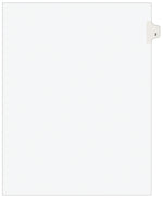 Avery Legal Pre-Printed Paper Dividers, Side Tab #3, White, Avery Style, Letter Size, 25/Pack (11913)