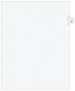 Avery Legal Pre-Printed Paper Dividers, Side Tab #5, White, Avery Style, Letter Size, 25/Pack (11915)