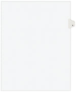 Avery Legal Pre-Printed Paper Dividers, Side Tab #6, White, Avery Style, Letter Size, 25/Pack (11916)