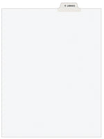 Avery Legal Pre-Printed Paper Dividers, Bottom Tab EXHIBIT G, White, Avery Style, Letter Size, 25/Pack (11946)