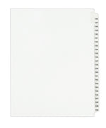 Avery Legal Pre-Printed Paper Divider Collated Set, 126-150 Tabs, White, Avery Style, Letter Size (01335)