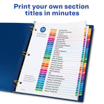 Avery Ready Index Table of Contents Pre-Printed Numeric Paper Divider, 31 Tabs, Multicolor, 1 Set (11129)