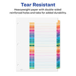 Avery Ready Index Table of Contents Pre-Printed Numeric Paper Divider, 31 Tabs, Multicolor, 1 Set (11129)