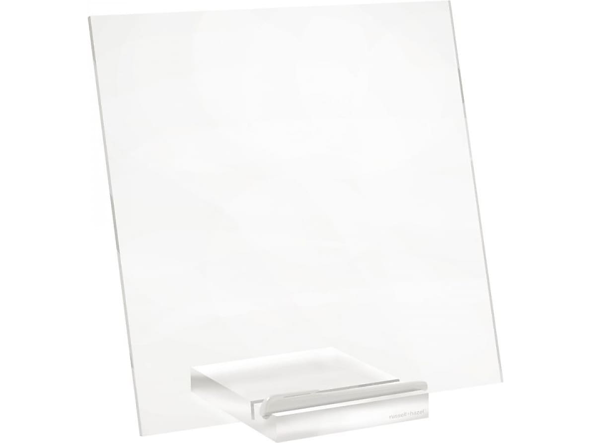 Russell+Hazel Acrylic Bloc Collection Plastic Document Stand with Lip, Clear (31384)