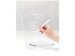 Russell+Hazel Acrylic Bloc Collection Plastic Document Stand with Lip, Clear (31384)