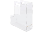 Russell+Hazel Magazine File with Gold Toned Hardware Acrylic, Clear (31729)