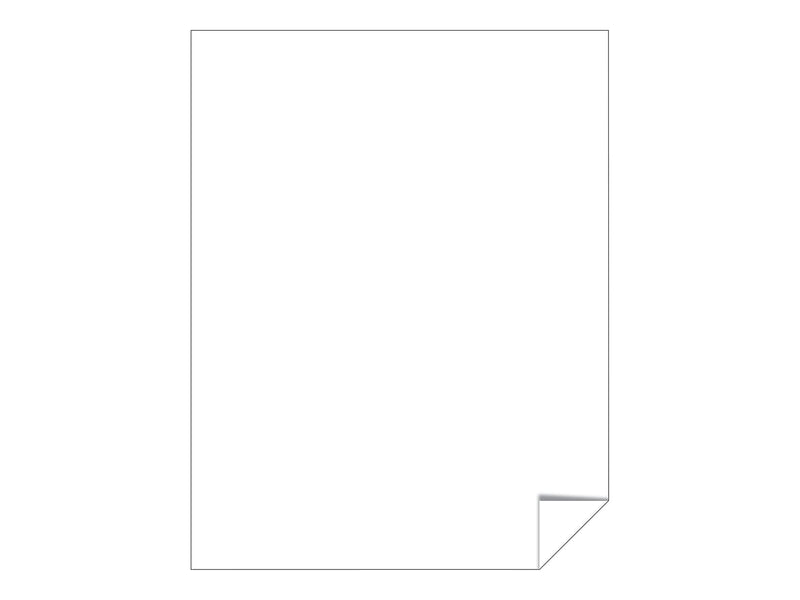 Astrobrights Astrodesigns Inkjet/Laser Sticker Paper Labels, 8 1/2" x 11", Matte White, 15 Sheets/Pack (91296-01)
