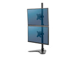 Fellowes Professional Series Freestanding Dual Stacking Monitor Arm, Up to 32" Monitor, Black (8044001)