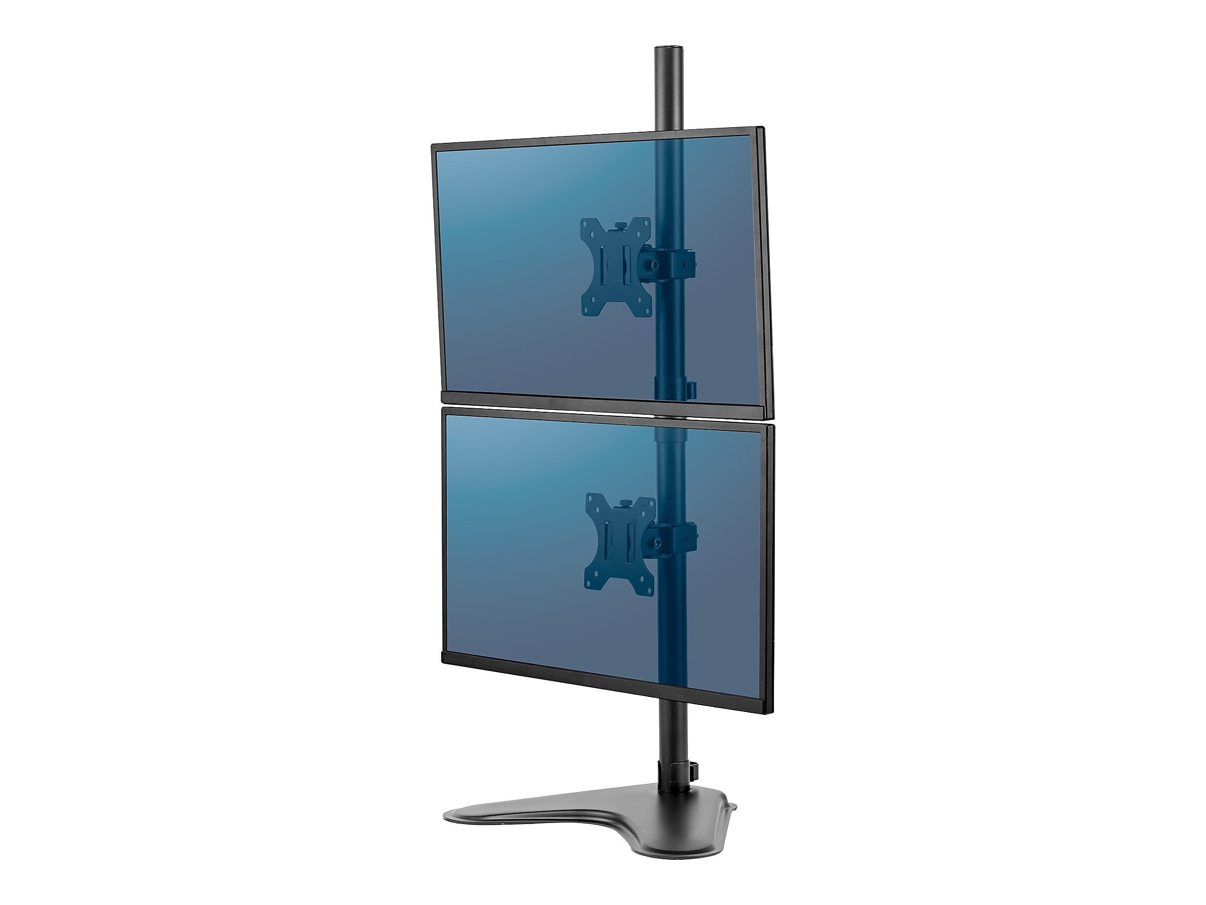 Fellowes Professional Series Freestanding Dual Stacking Monitor Arm, Up to 32" Monitor, Black (8044001)