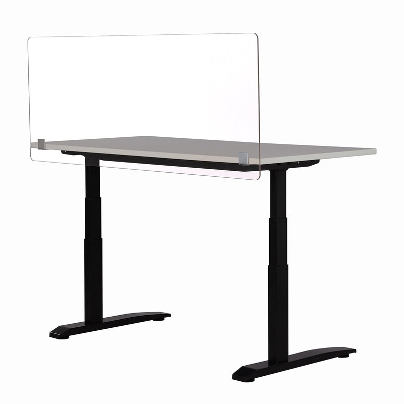 Safco Surface Mount Sneeze Guard, 23.5"H x 59.5"W, Clear Acrylic (7517CL)