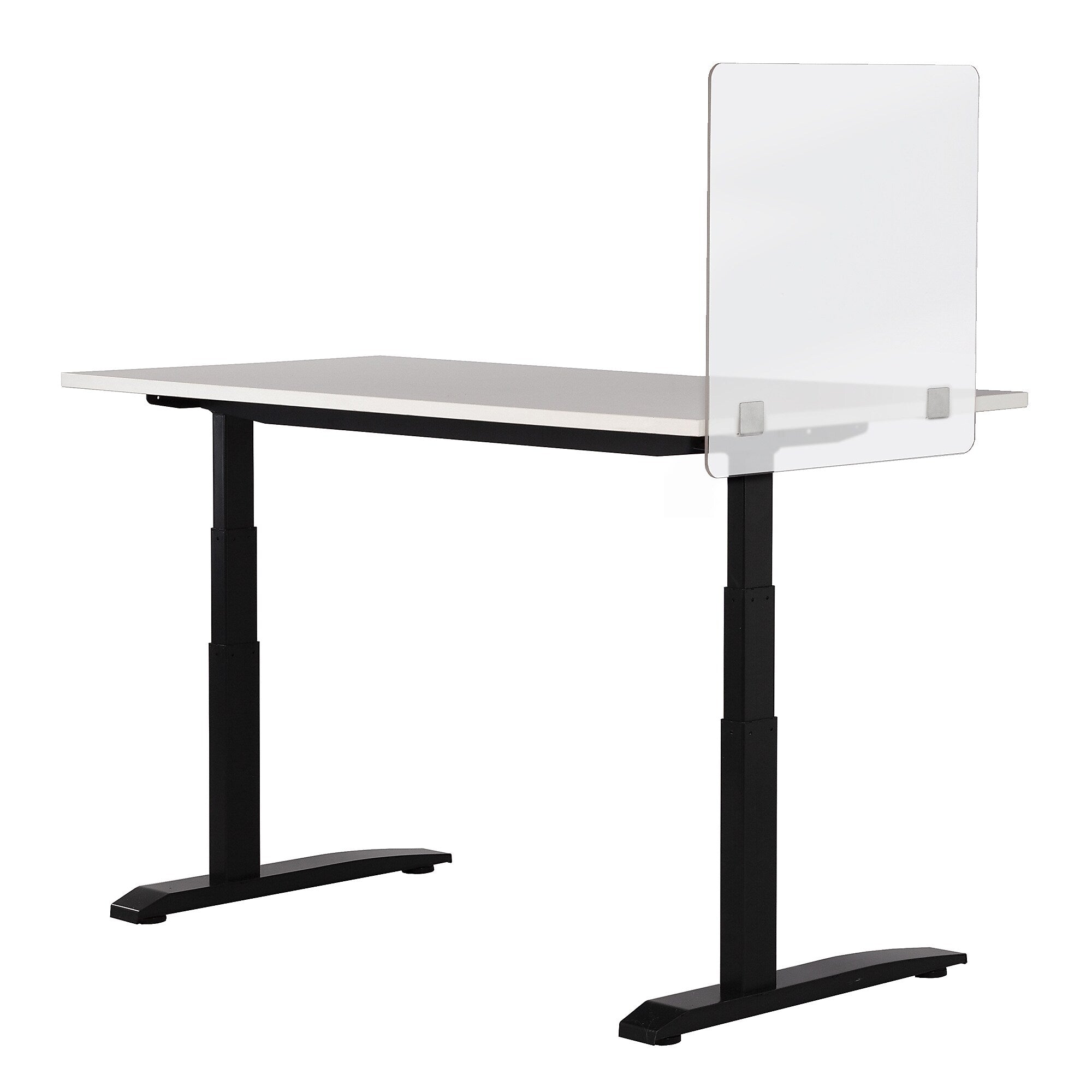 Safco Surface Mount Sneeze Guard, 23.5"H x 23.5"W, Frosted Acrylic (7517FR)