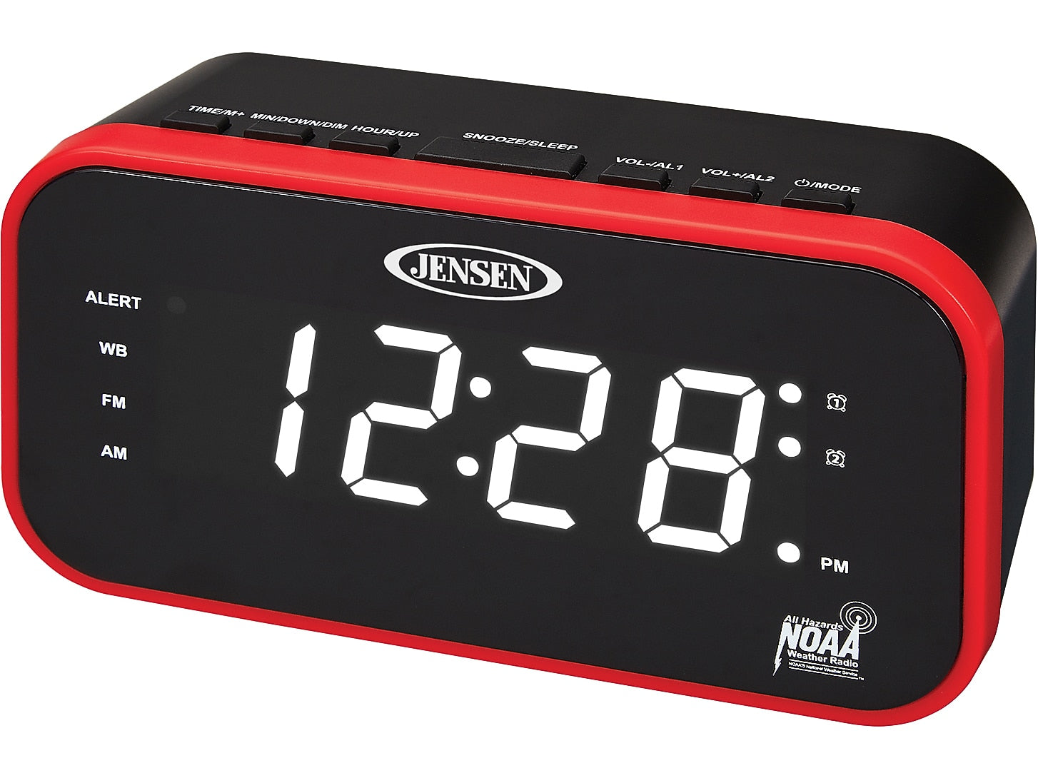 Jensen Weather Band Clock Radio with Weather Alert (JEP-150)