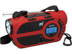 Portable Digital AM/FM Weather Radio with Weather Alert, Flashlight, and 4-Way Charging (JEP-650)