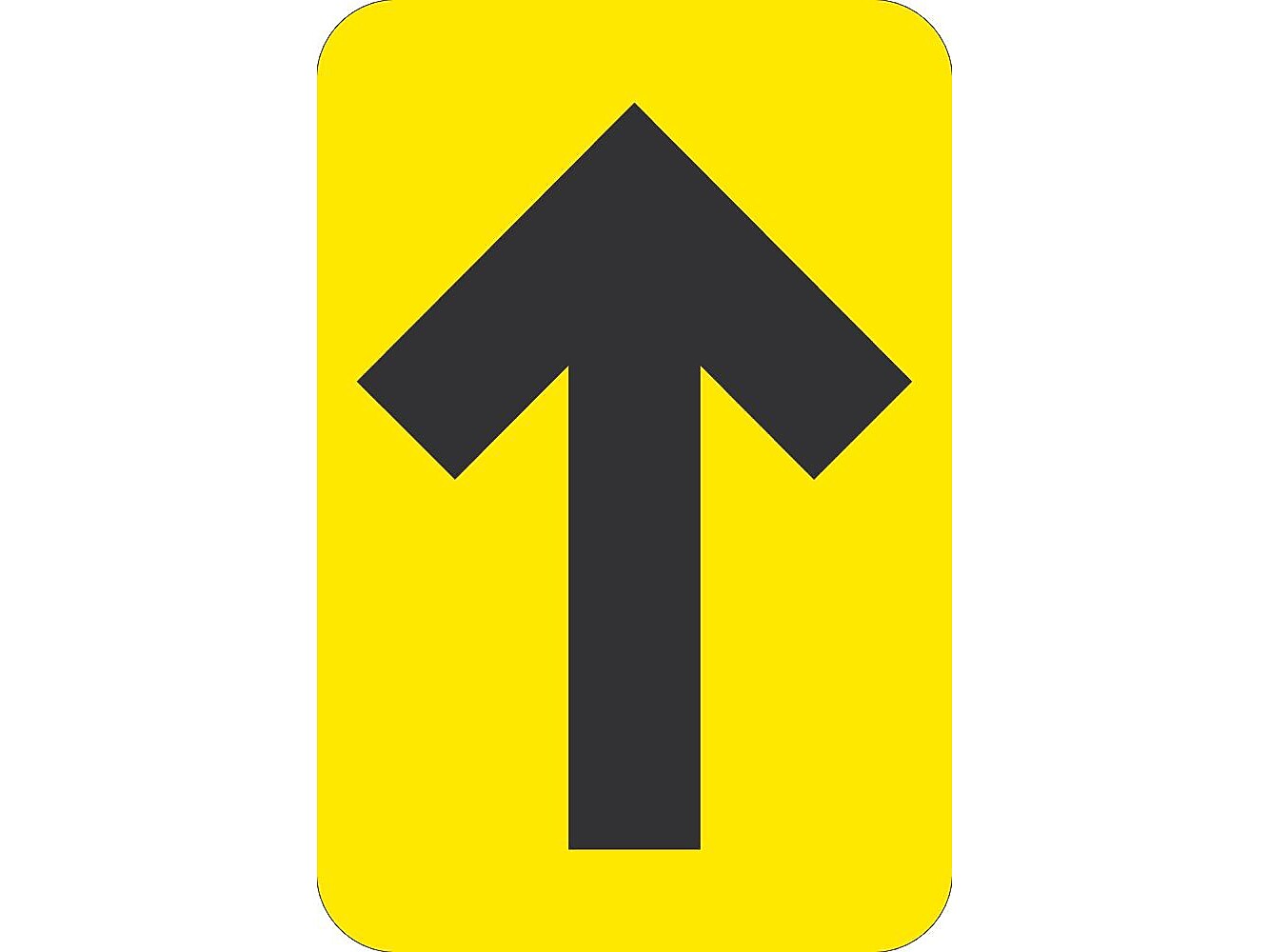 National Marker Walk-On™ Floor Decal, Arrow, 6" x 4", Yellow, 10 (WFS85YL)