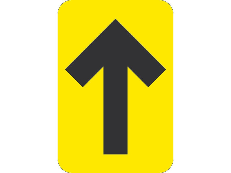 National Marker Walk-On™ Floor Decal, Arrow, 6" x 4", Yellow, 10 (WFS85YL)
