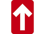 National Marker Walk-On™ Floor Decal, Arrow, 6" x 4", Red, 10 (WFS85RD)