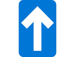 National Marker Walk-On™ Floor Decal, Arrow, 6" x 4", Blue, 10 (WFS85BL)