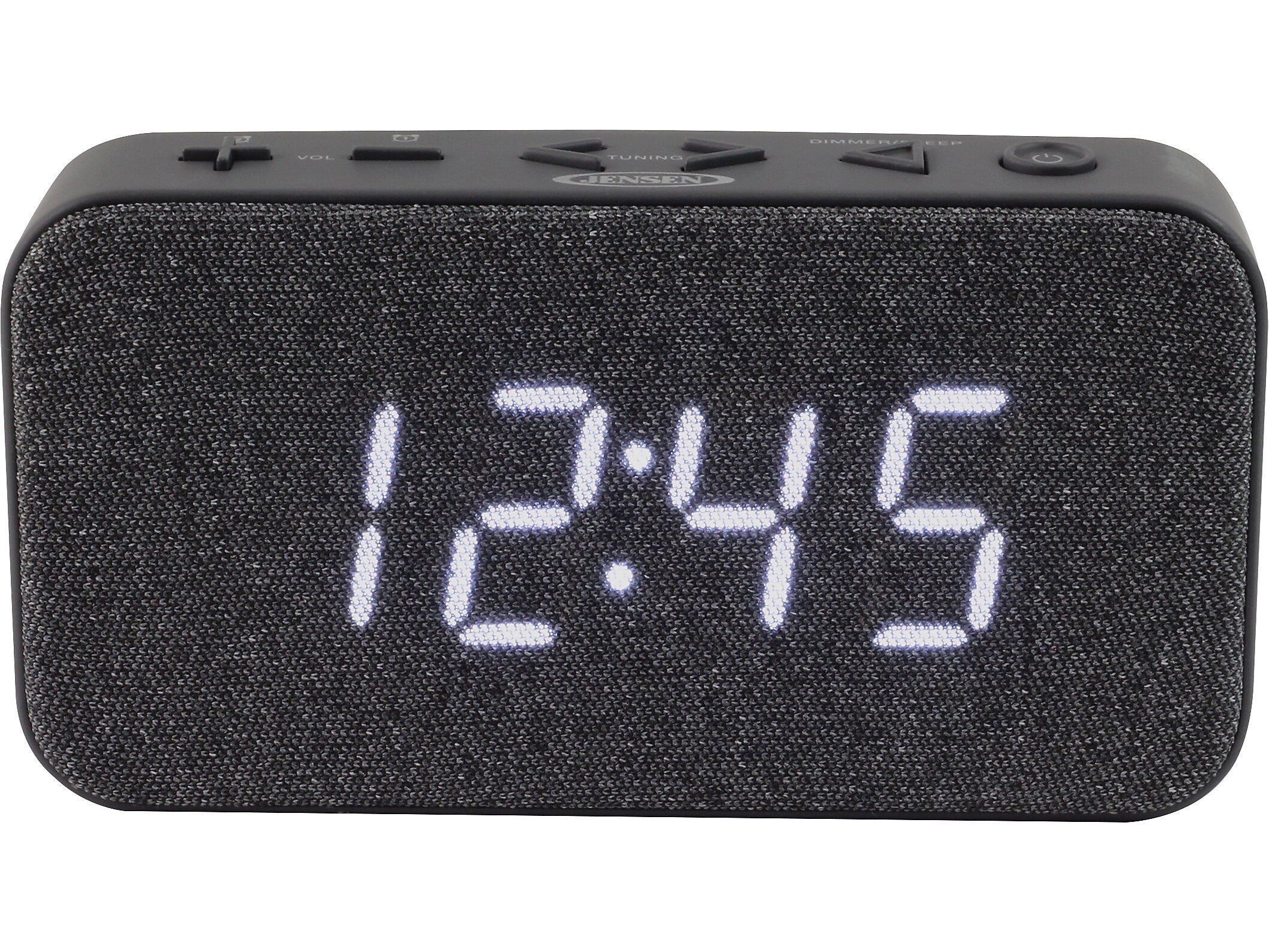 Jensen JCR-229 Dual Alarm Clock Radio, Black (JCR-229)