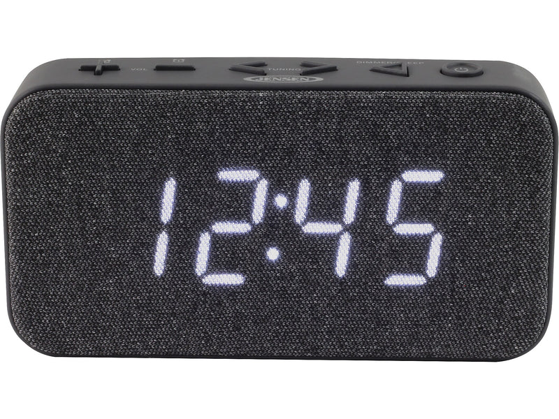 Jensen JCR-229 Dual Alarm Clock Radio, Black (JCR-229)
