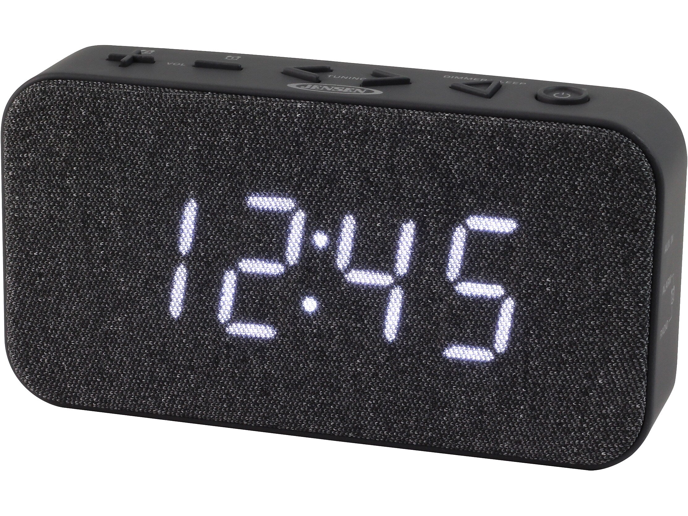 Jensen JCR-229 Dual Alarm Clock Radio, Black (JCR-229)