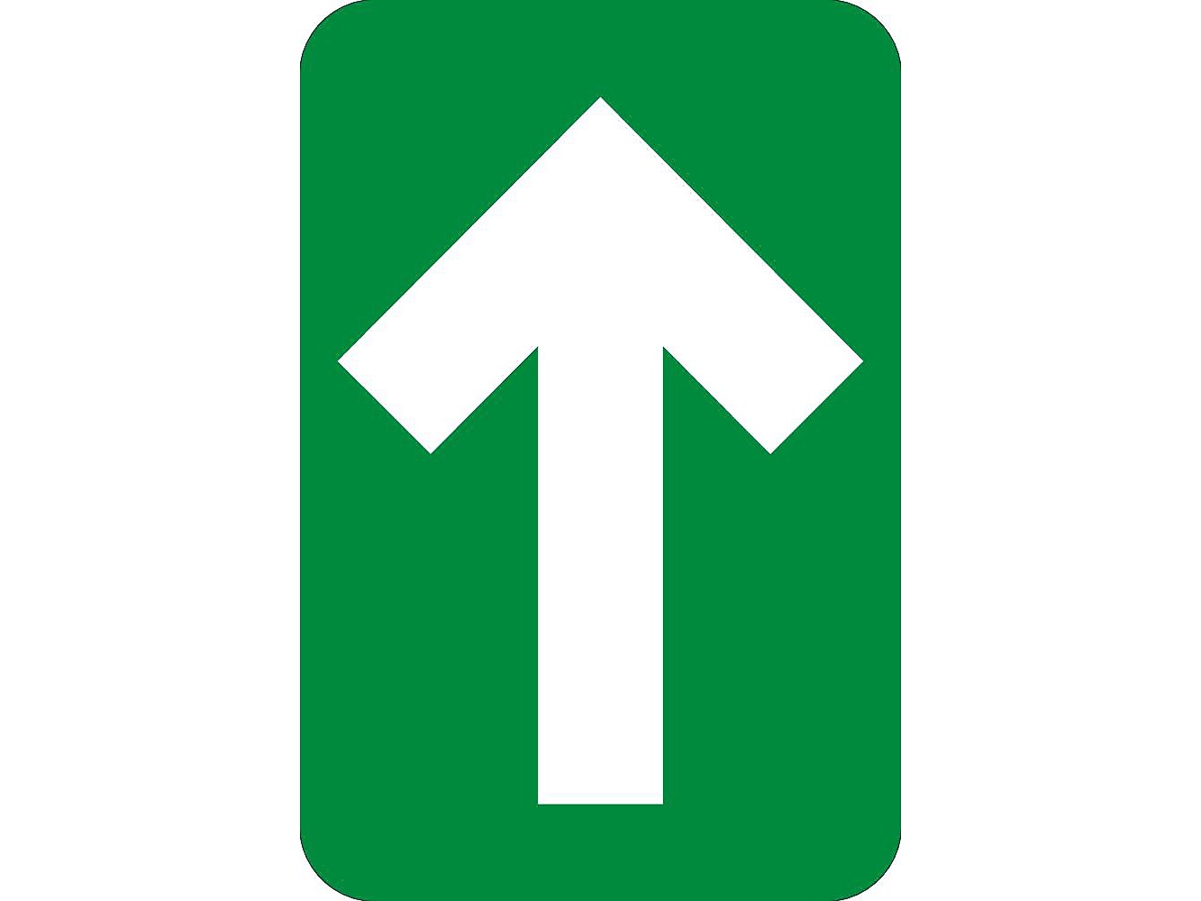 National Marker Walk-On™ Floor Decal, Arrow, 6" x 4", Green, 10 (WFS85GR)