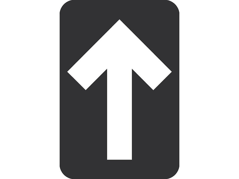 National Marker Walk-On™ Floor Decal, Arrow, 6" x 4", Black, 10 (WFS85BK)