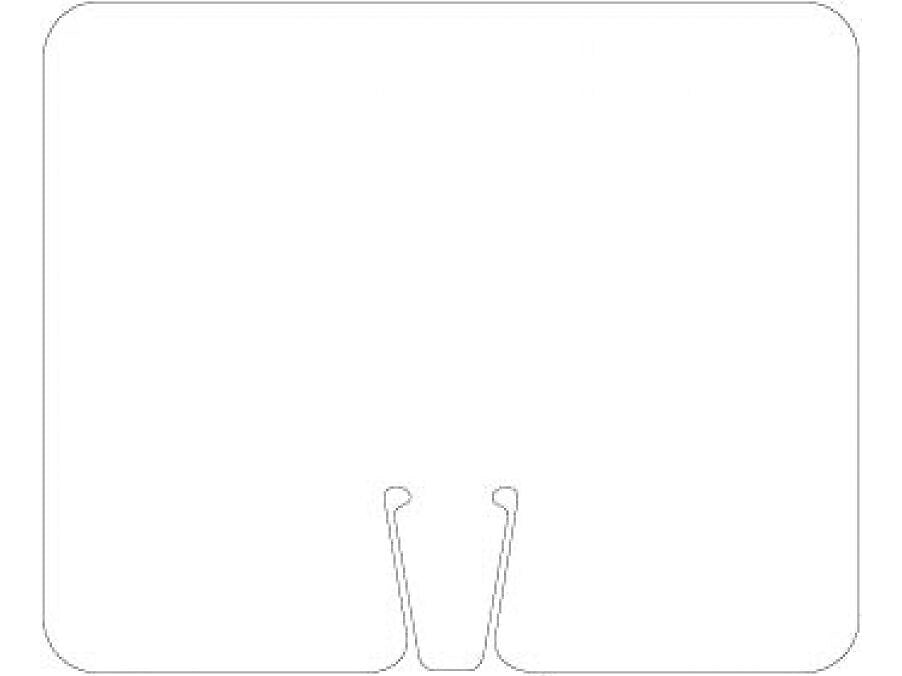 National Marker Cone Top,  10.38" x 12.63", White (CS2)