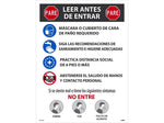 National Marker Poster, "Stop. Read Before Entering," 24" x 18", Multicolor (PST155SP)