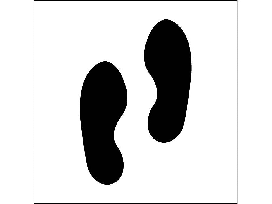 National Marker Stencil, Footprint, 24" x 24" (PMS229)