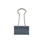 JAM Paper Colored Binder Clips, Small,  3/8" Capacity, Grey, 25/Pack (334BCGY)