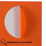 JAM Paper Round Label Sticker Seals, 2.5" Diameter, Orange, 12 Labels/Sheet, 10 Sheets/Pack (147628584)