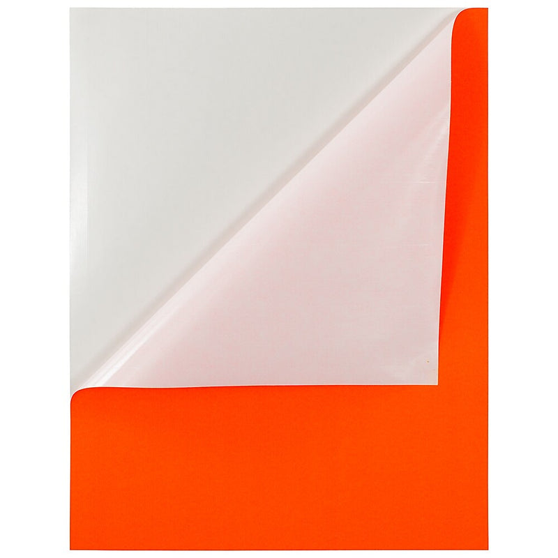 JAM Paper Shipping Labels, Full Page, 8 1/2 x 11 Sticker Paper, Neon Red, 1 Label/Sheet, 10 Labels/Pack (337628604)