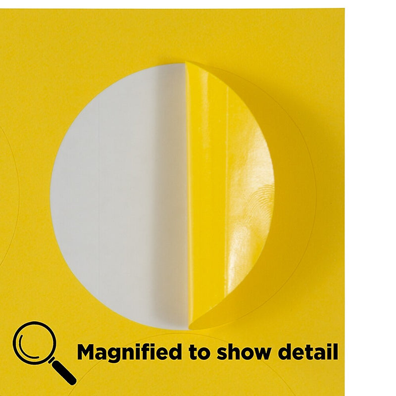 JAM Paper Round Label Sticker Seals, 2.5" Diameter, Yellow, 12 Labels/Sheet, 10 Sheets/Pack (147628582)