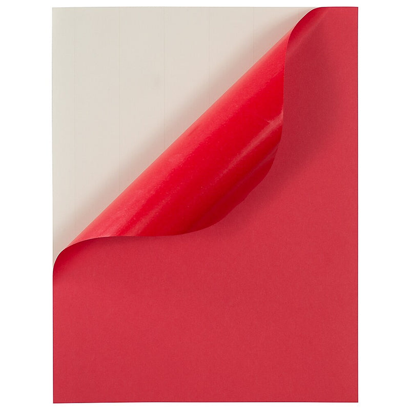 JAM Paper Shipping Labels, 8 1/2" x 11", Red, 1 Label/Sheet, 10 Labels/Pack (337628603)