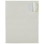 JAM Paper Round Label Sticker Seals, 2.5" Diameter, Ivory, 12 Labels/Sheet, 10 Sheets/Pack (147628590)