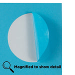 JAM Paper Round Label Sticker Seals, 2.5" Diameter, Blue, 24 Labels/Sheet, 5 Sheets/Pack (337129602)