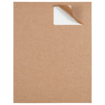 JAM Paper Shipping Labels, 2" x 4", Brown Kraft, 10 Labels/Sheet, 12 Sheets/Pack (4513703)