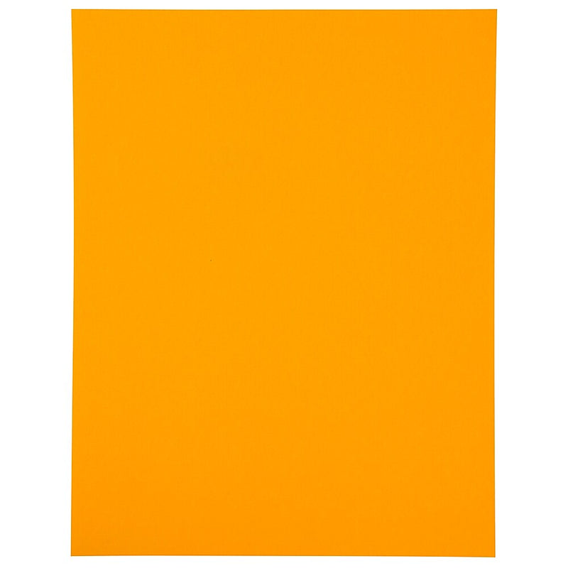 JAM Paper Shipping Labels, 8 1/2" x 11", Neon Orange, 1 Label/Sheet, 10 Labels/Pack (337628613)