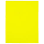 JAM Paper Shipping Labels, 8 1/2" x 11", Neon Yellow, 1 Label/Sheet, 10 Labels/Pack (337628611)