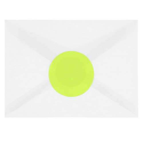 JAM Paper Round Label Sticker Seals, 2.5" Diameter, Lime Green, 12 Labels/Sheet, 10 Sheets/Pack, (147628589)