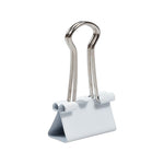 JAM Paper Colorful Small Binder Clips, 3/8" Capacity, White, 25/Pack (334BCWH)